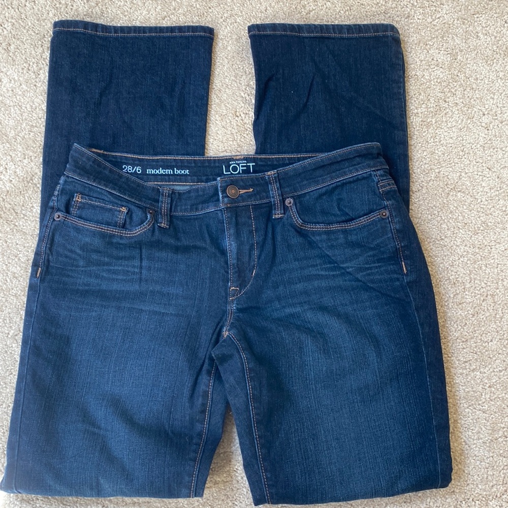 Loft modern boot jeans size 6
